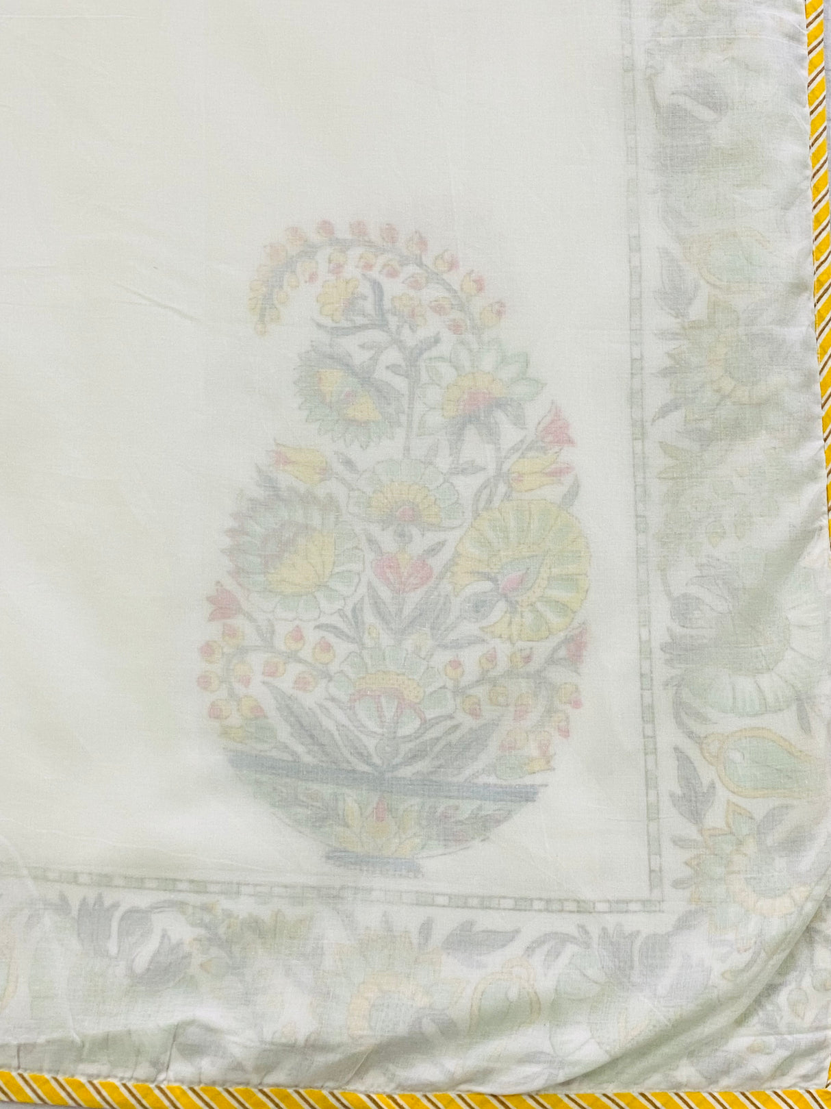 Layered Mulmul Blockprint Dohar