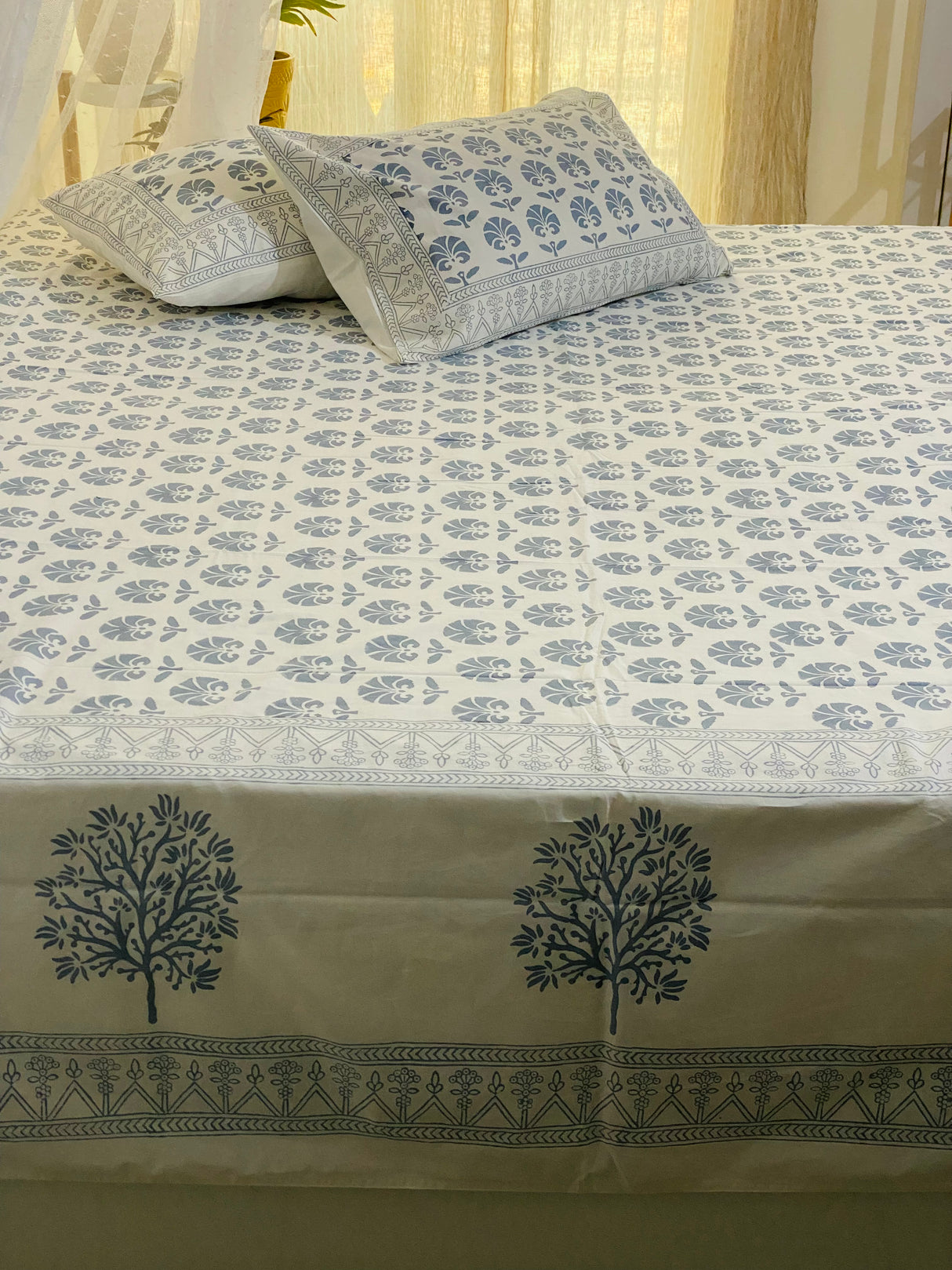 Hand Blockprinted Cotton Bedsheet