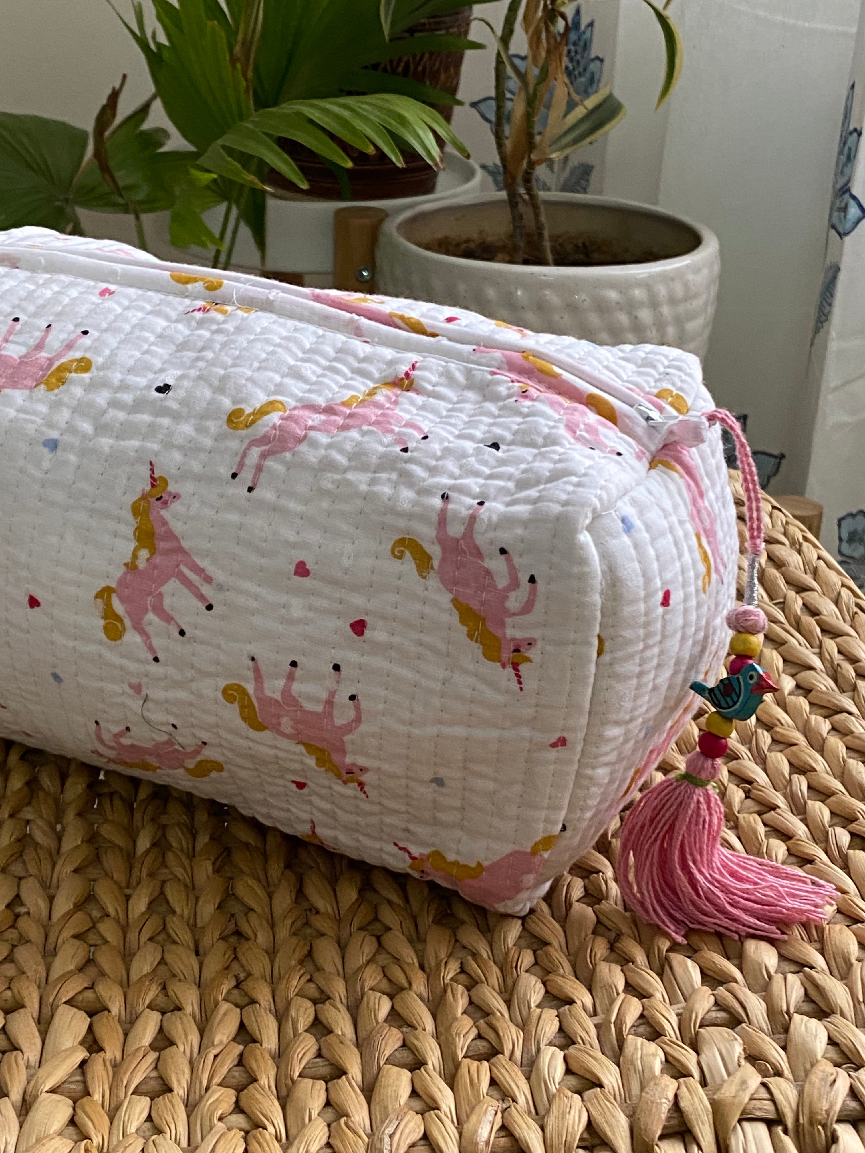 LARGE Multipurpose Quilted Pouch/ Bag