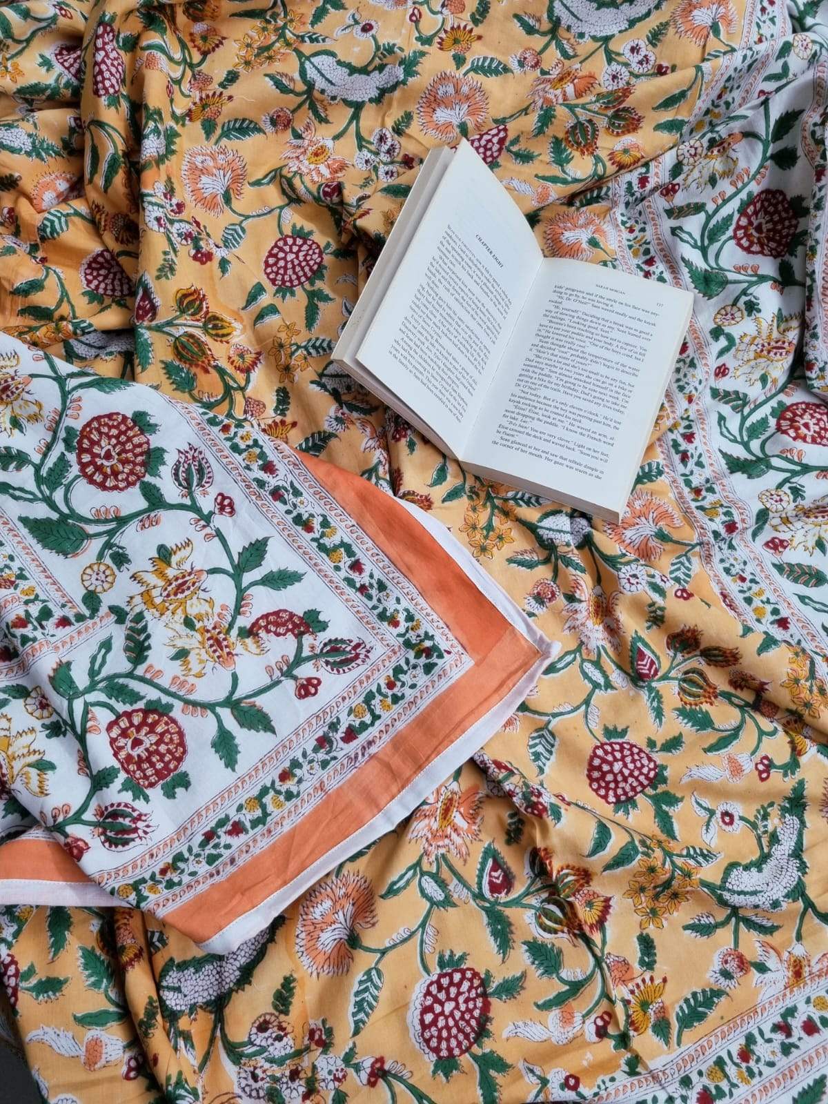 Blockprint Cotton Dohar