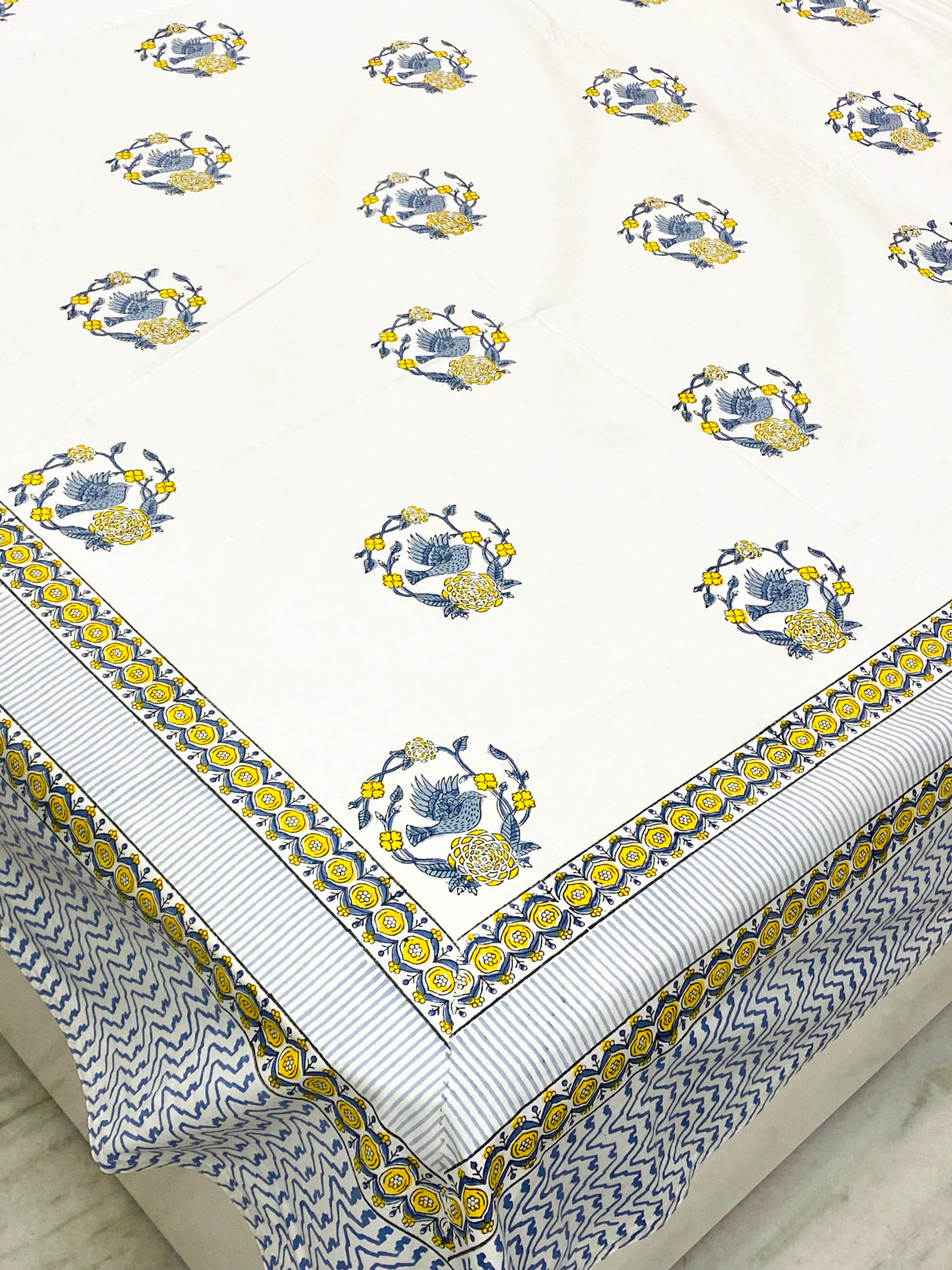 Premium Floral Cotton Set – Bedsheet & Dohar