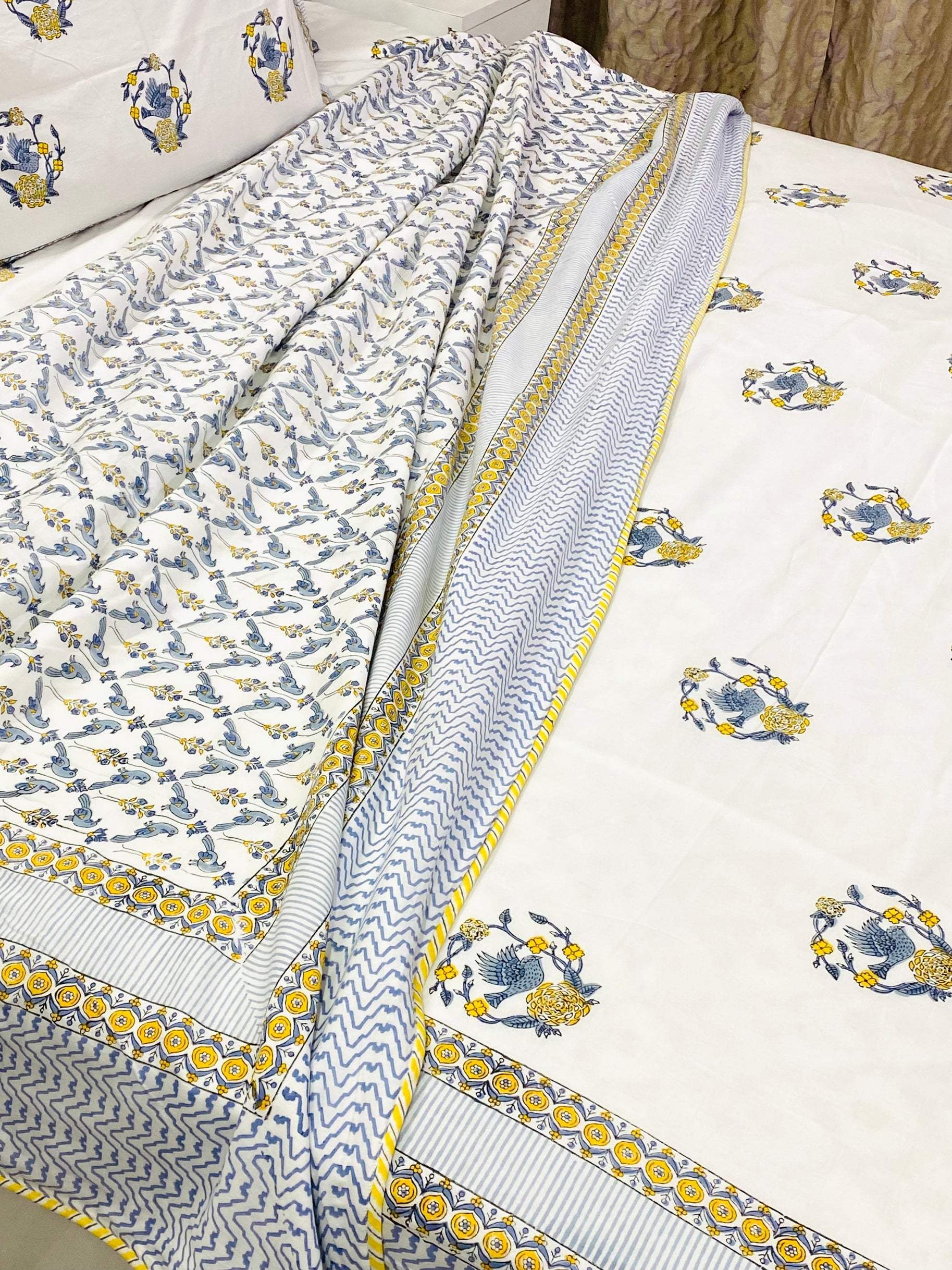 Blockprint Cotton Dohar