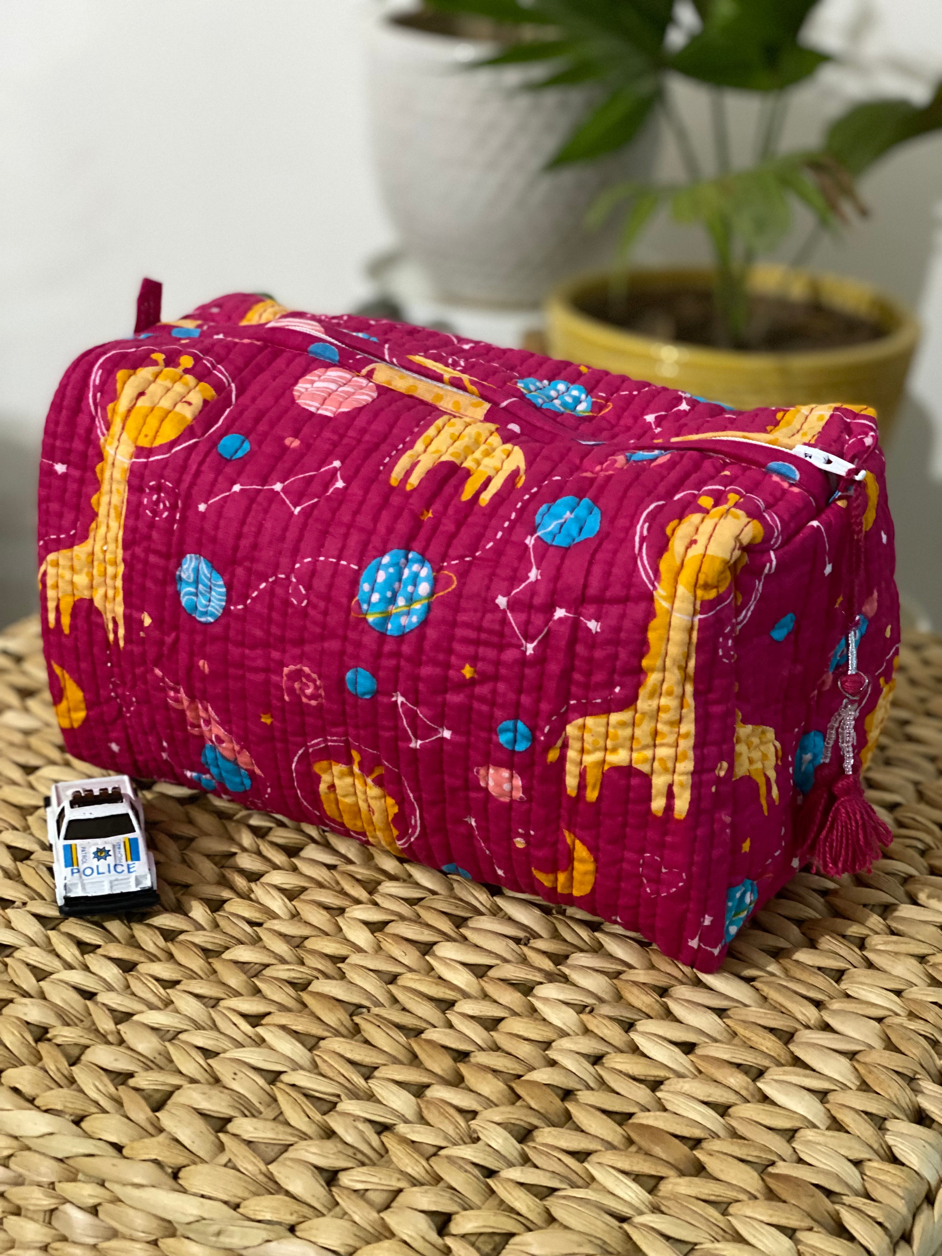 LARGE Multipurpose Quilted Pouch/ Bag