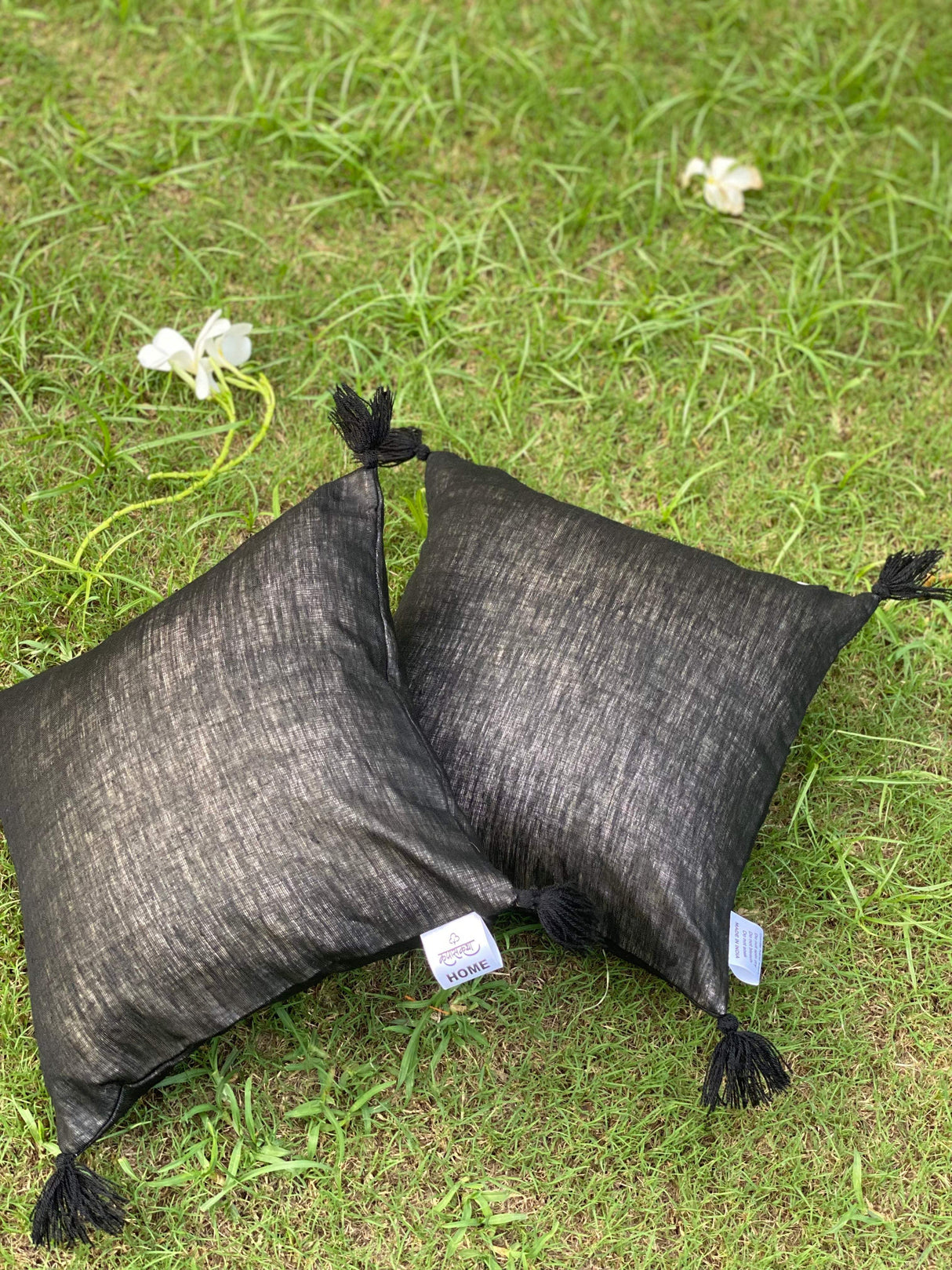 Linen Set of 2 Cushion Covers -12*12 inches