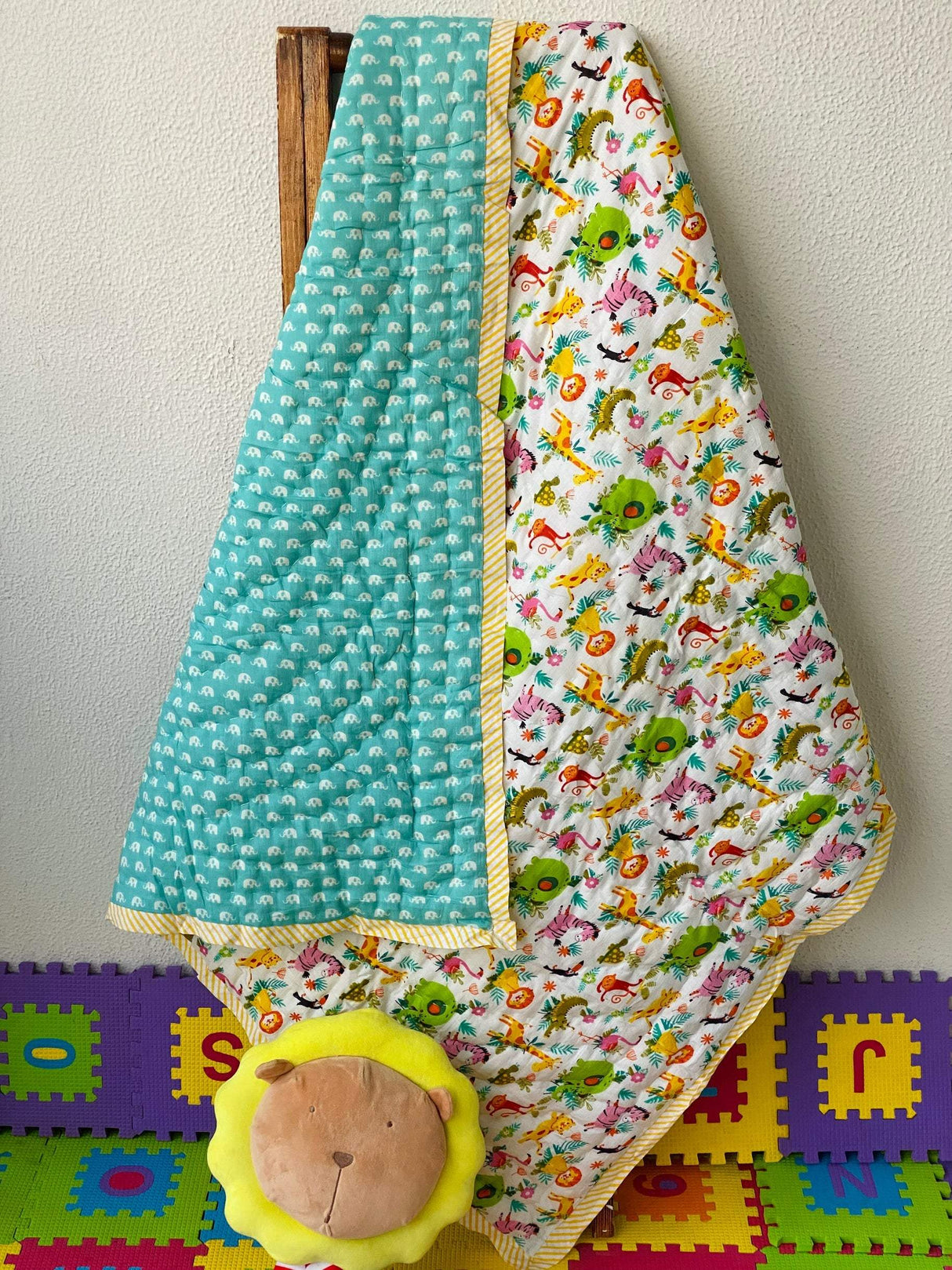 breathable mulmul cotton baby quilt for newborns perfect for summer use and resale in UAE and Australia