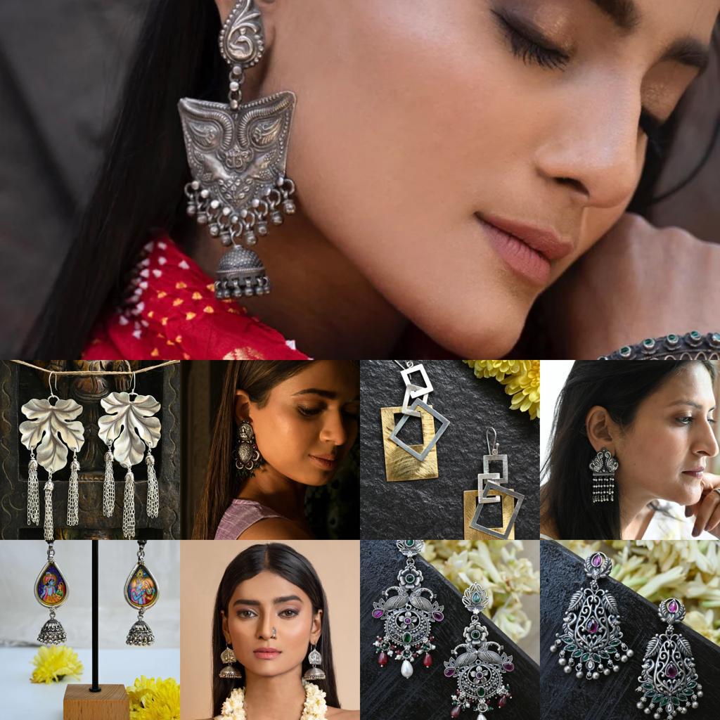 Silver earrings: Accessories with a modern and traditional vibe