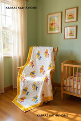 Pooh The Teddy- Baby Cot Bedding (cot sheet, quilt, pillow, bolsters)