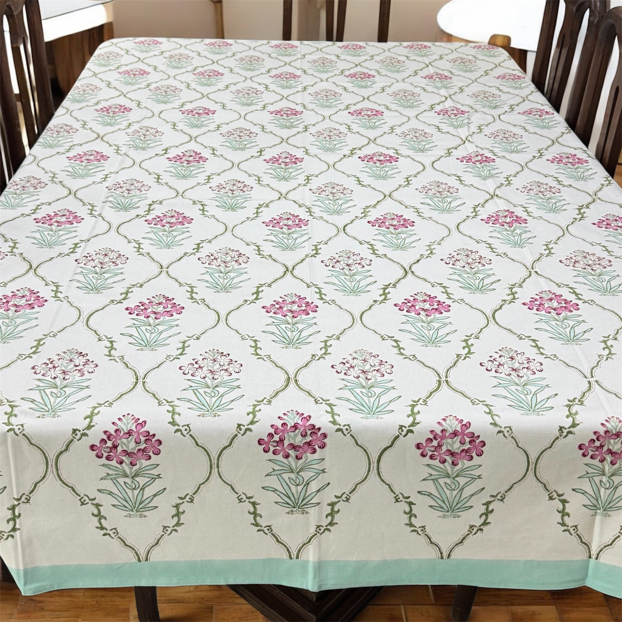 Blockprint Table Cloth 8 Seater (108*60 inches)