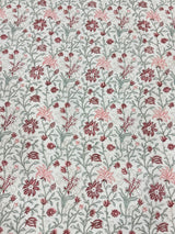 KING Size Quilted Blockprint REVERSIBLE Mulmul Bedcover (108*108 inches)