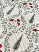 Blockprint Mulmul Reversible Quilt