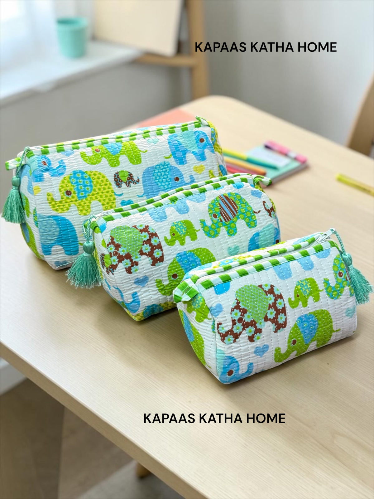 Set of 3 Multipurpose Pouch (large, medium and small)