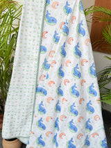 Cute Dolphin Handcrafted Kids Cotton Blanket