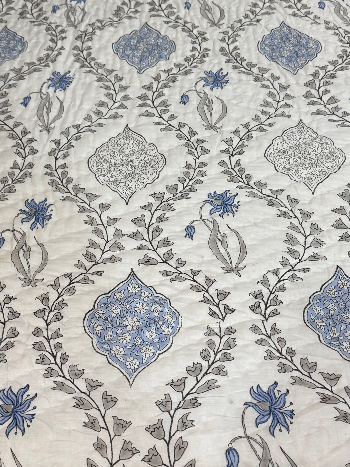 HandBlock Printed Mulmul Reversible Quilt