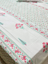 Blockprint Bedsheet & Quilt Set