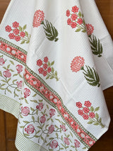 Blockprint Soft Waffle Cotton Towel (60-30 inches)