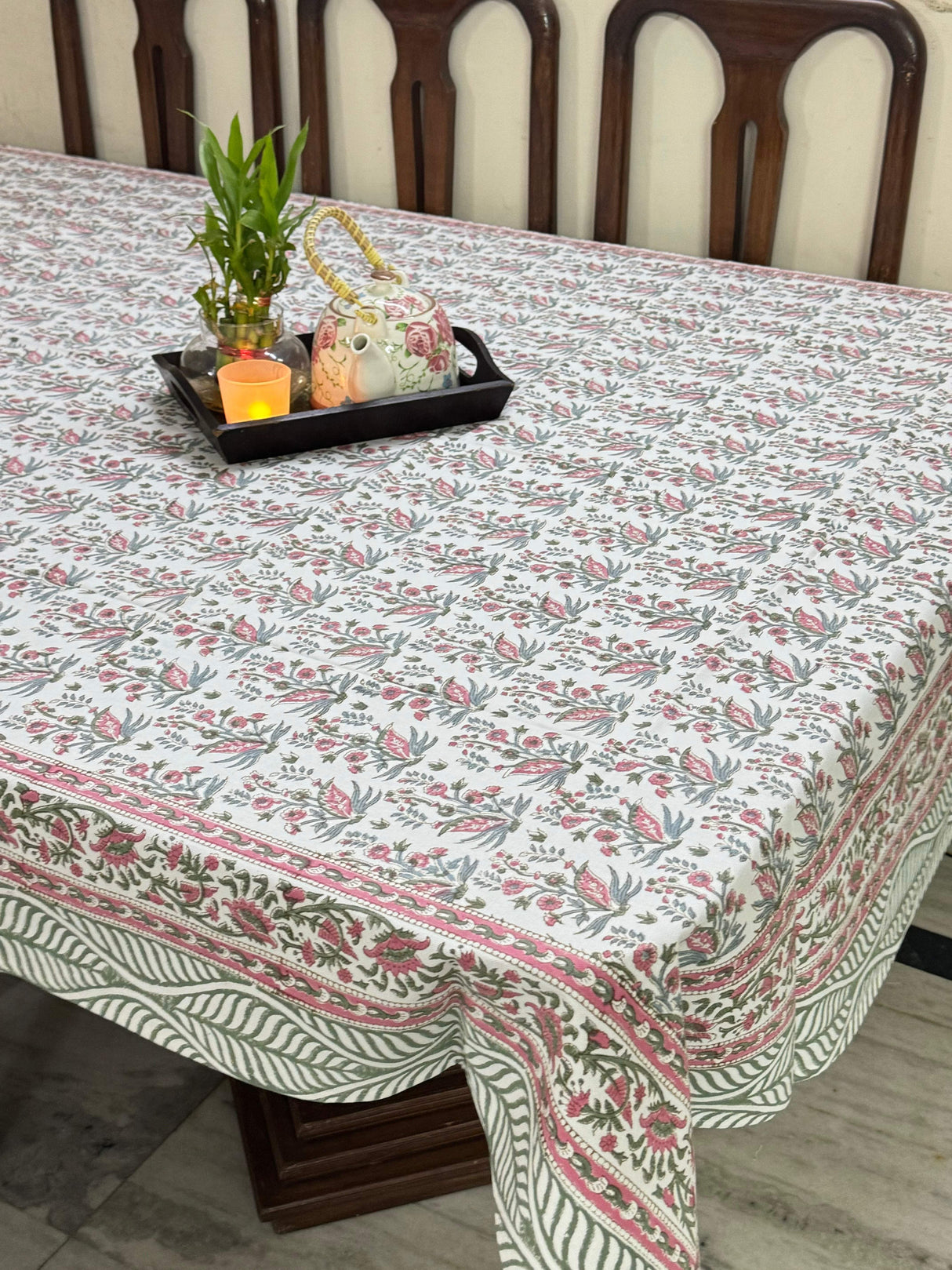 Blockprint Table Cloth 8 Seater (108*60 inches)