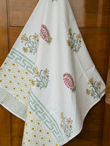 Blockprint Soft Waffle Cotton Towel (60-30 inches)