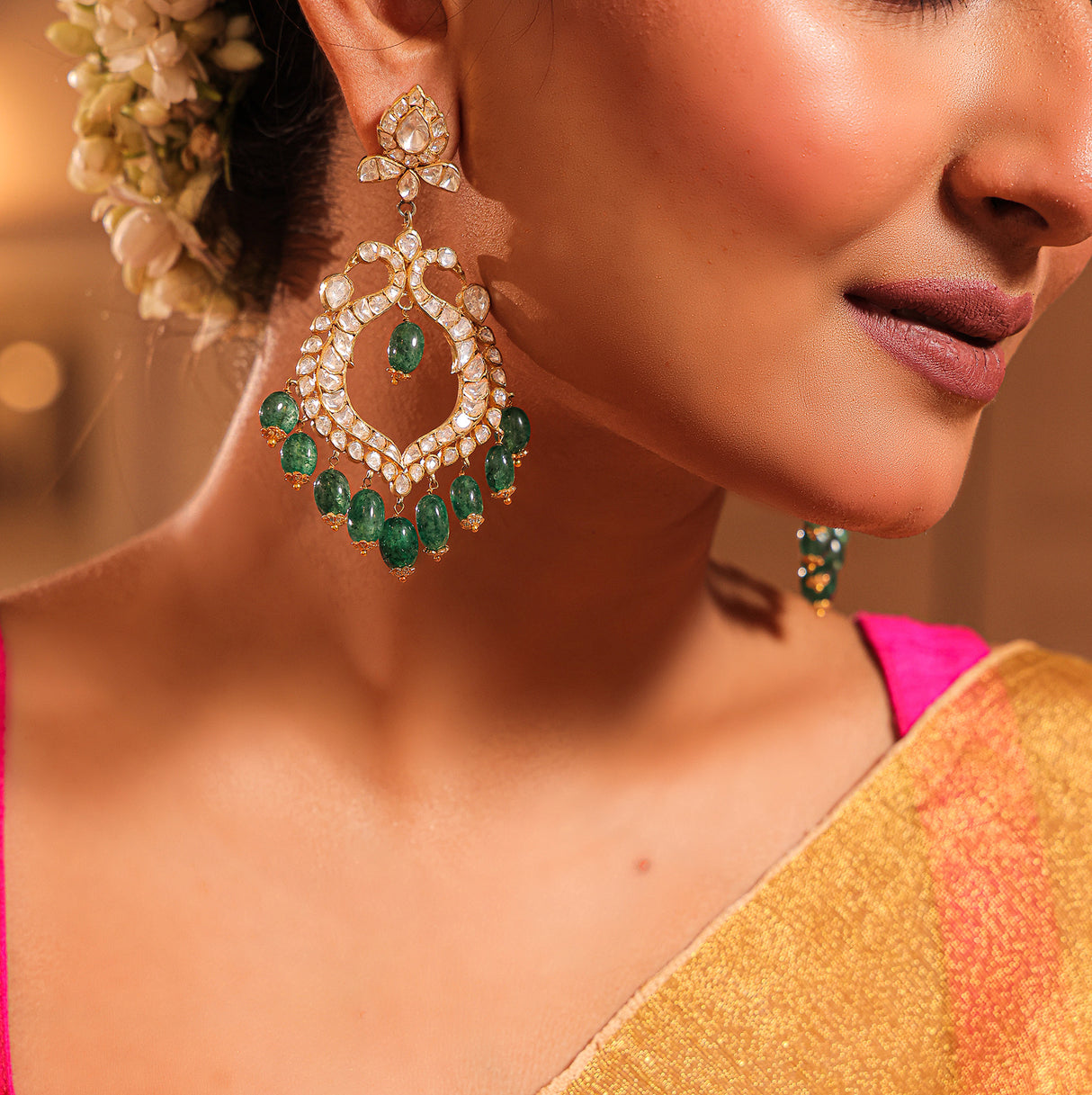 Elegant Chandbali Style Earrings