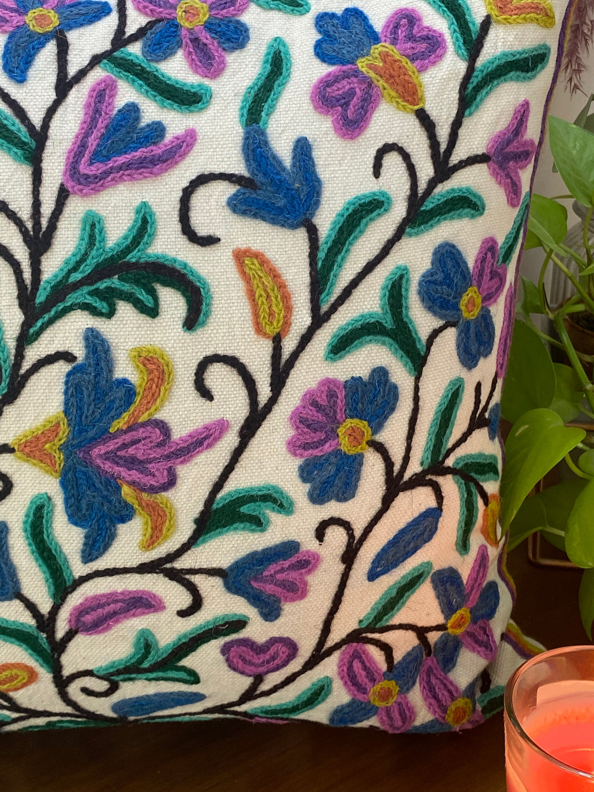 Kashmiri Cushion Cover -16*16 inches