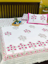 Blockprint Bedsheet & Quilt Set