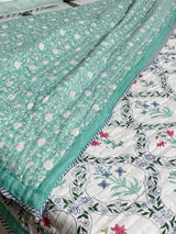 Blockprint Bedsheet & Quilt Set