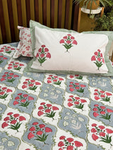 Blockprint Bedsheet & Quilt Set