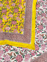 HandBlock Printed Mulmul Reversible Quilt