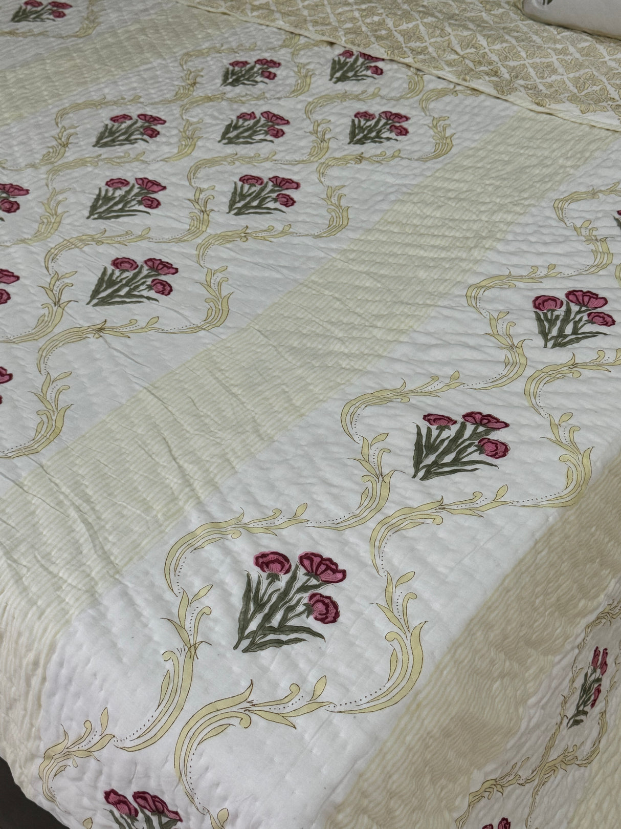 Blockprint Bedsheet & Quilt Set