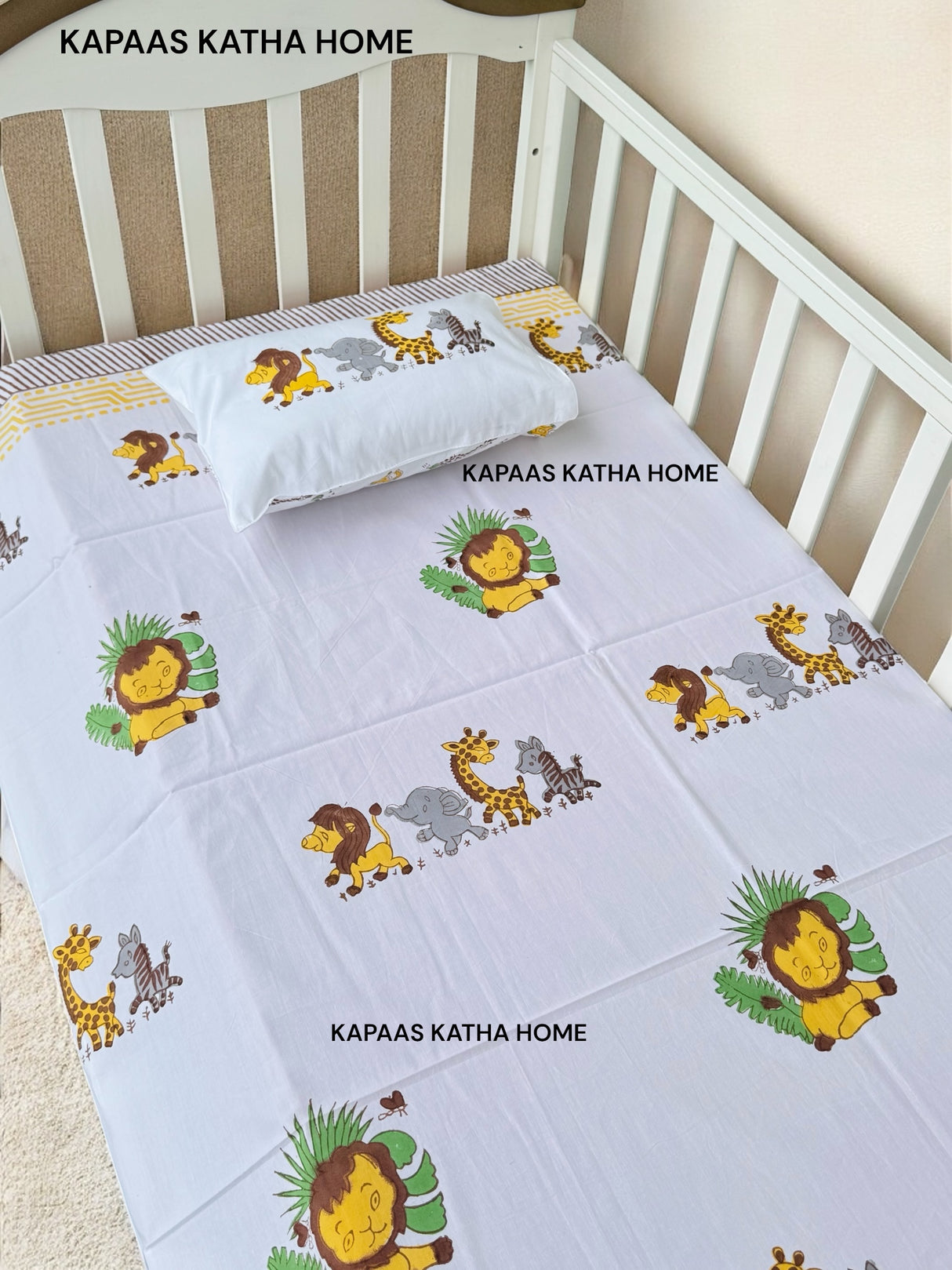 Lion King- Baby Cot Bedding (cot sheet, dohar, pillowcase)