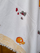 Lion Elephant Blockprint Kids Towel – Cotton Jacquard Weave