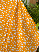 Yellow Hot Air Balloon Layered Kids Blanket