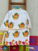Jungle Friends- Kids Cotton Waffle Bathrobe