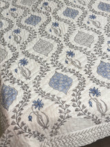 HandBlock Printed Mulmul Reversible Quilt