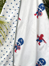 Spiderman Captain America- Layered Kids Blanket