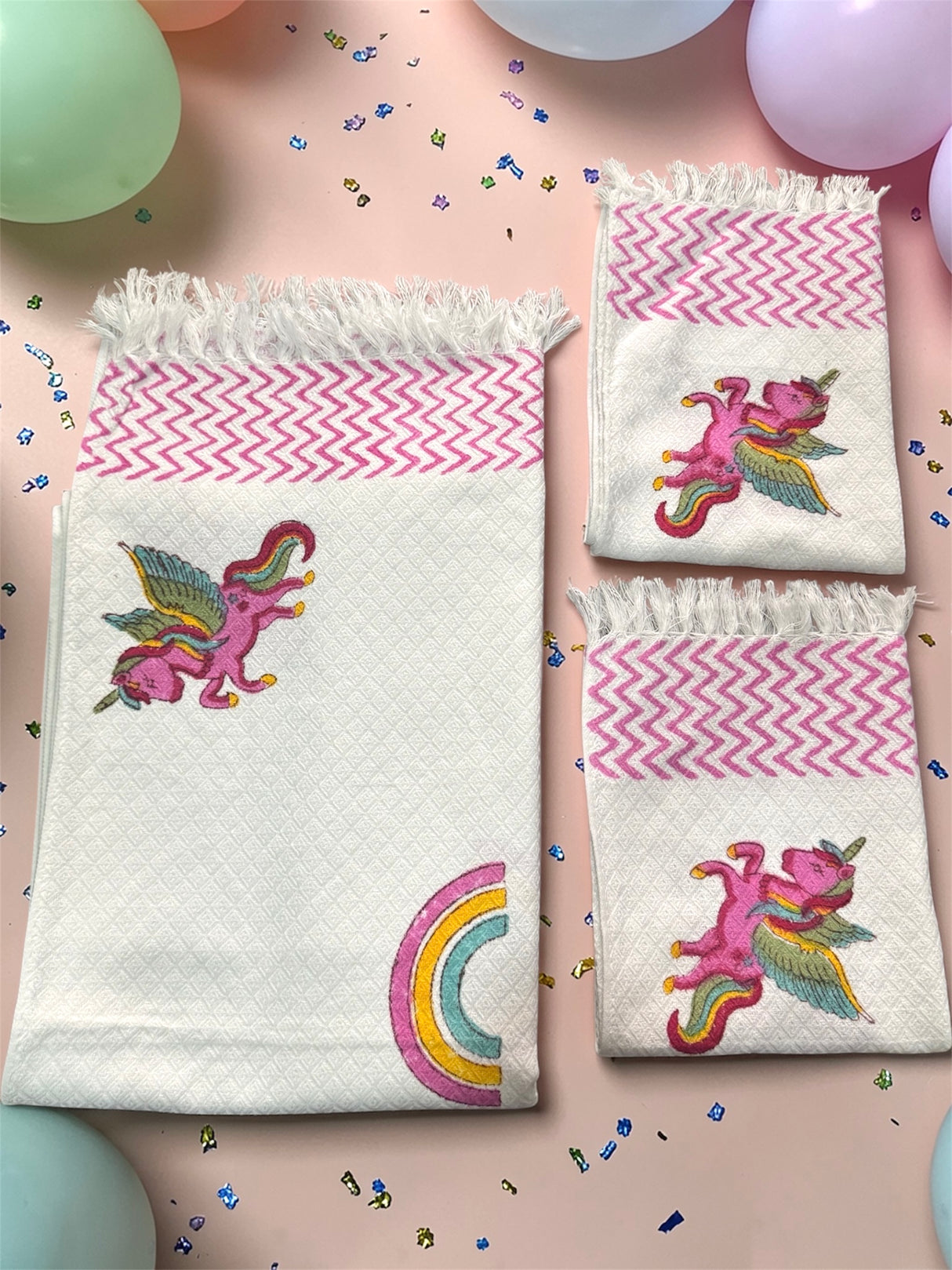 Happy Splash Kids Cotton Jacquard Towel Set