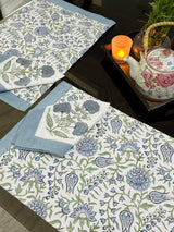 Blockprint Table Mat & Napkin Set- 6 Seater