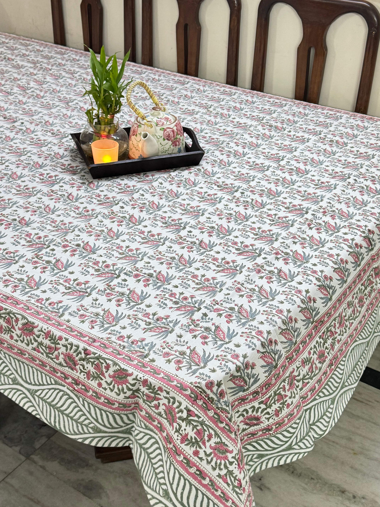 Blockprint Table Cloth 8 Seater (108*60 inches)