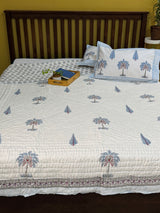 Blockprint Bedsheet & Quilt Set