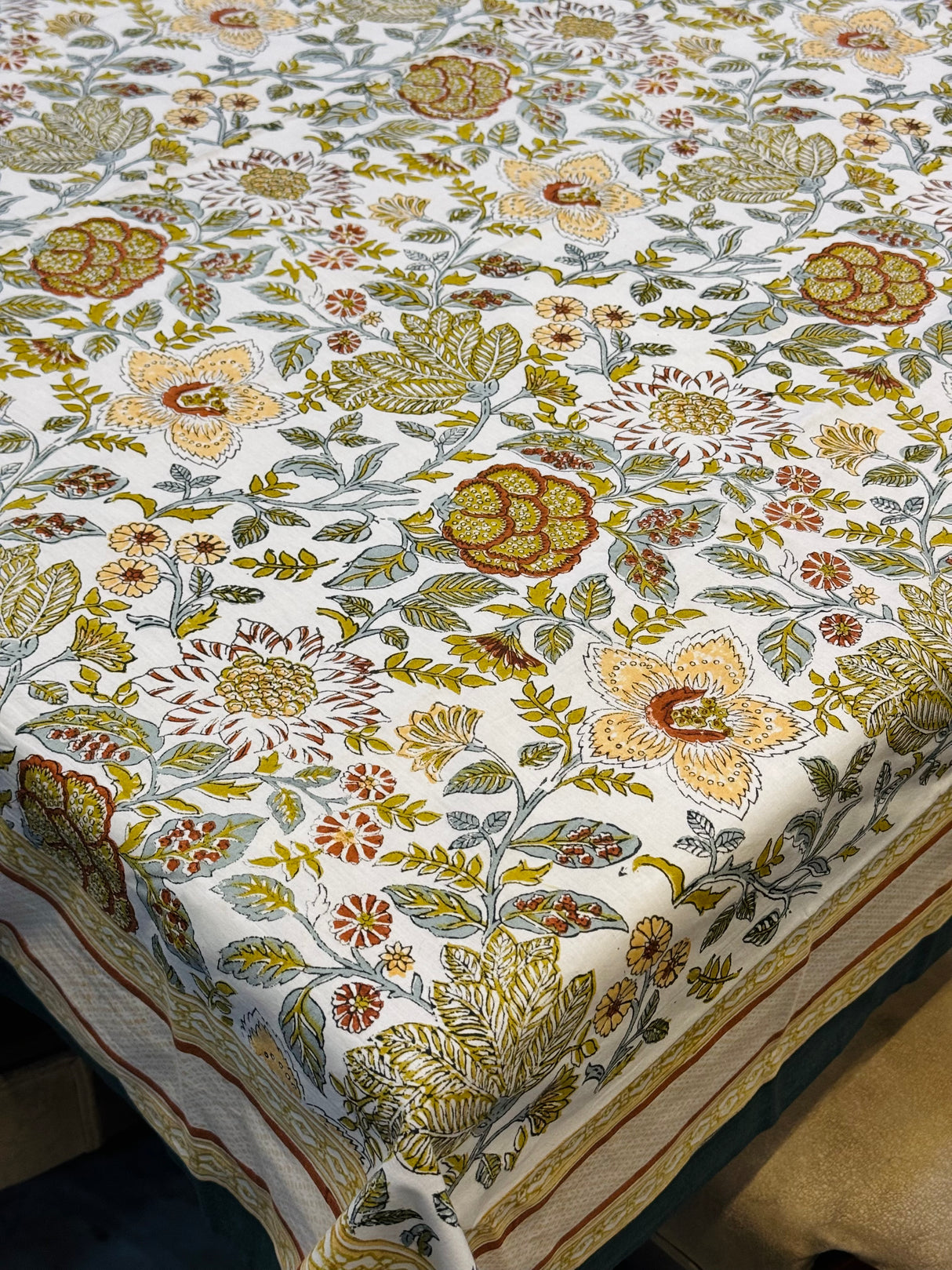 Blockprint Table Cloth 6 Seater (90*60 inches)