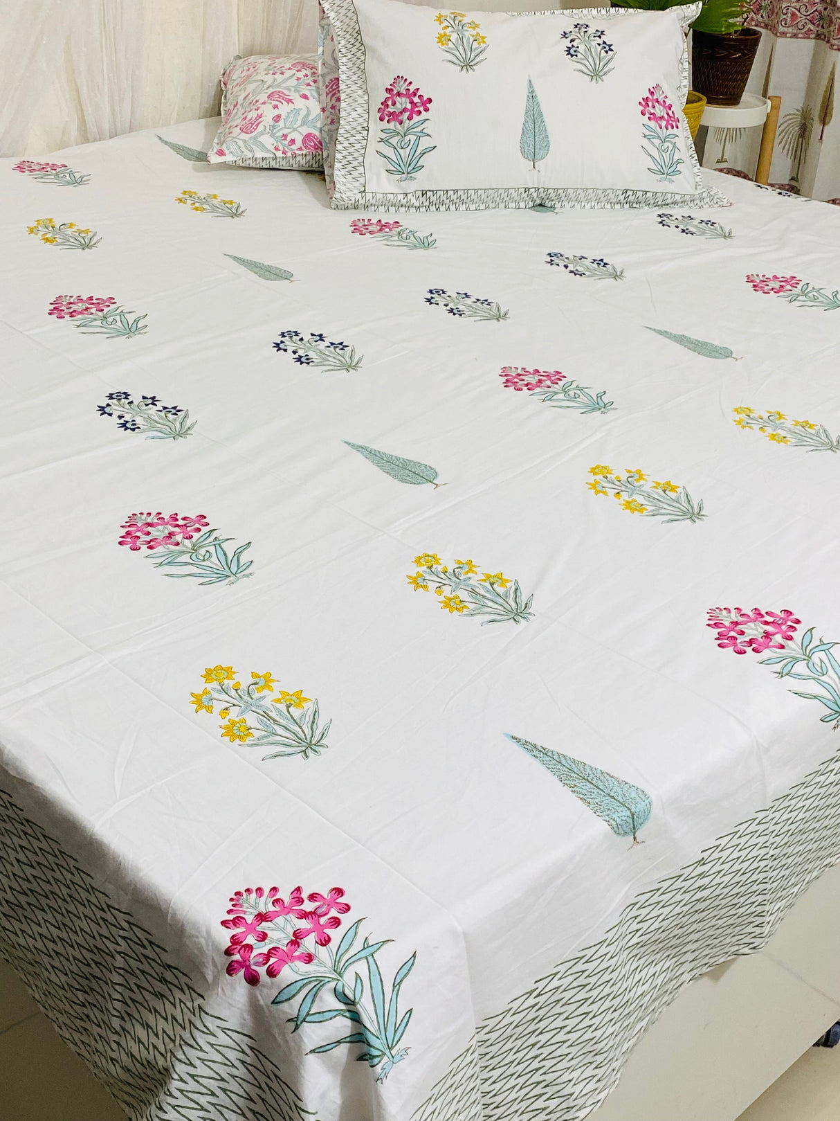 Blockprint Cotton Bedsheet