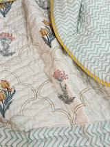 Blockprint Bedsheet & Quilt Set