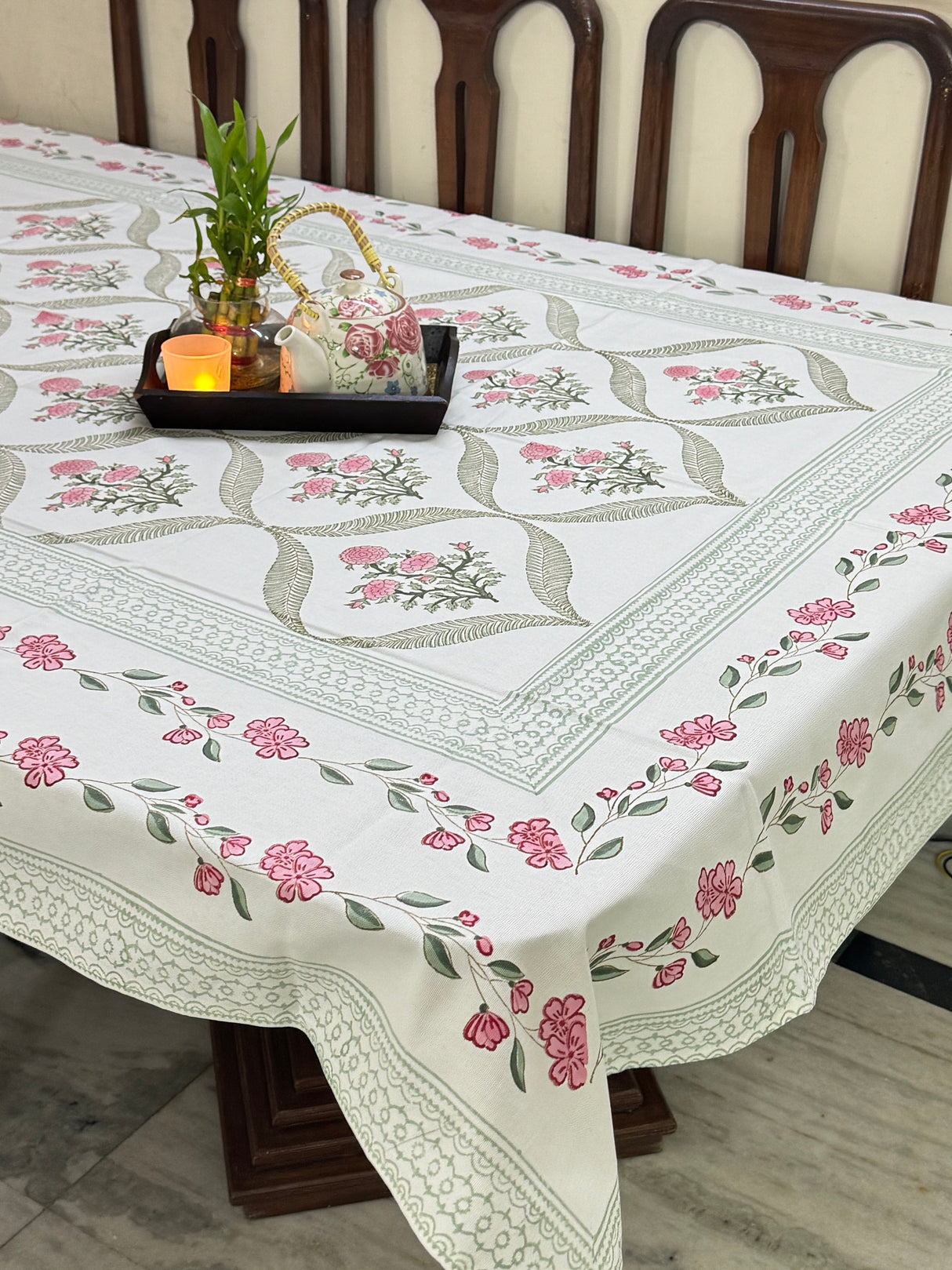 Blockprint Table Cloth 8 Seater (108*60 inches)