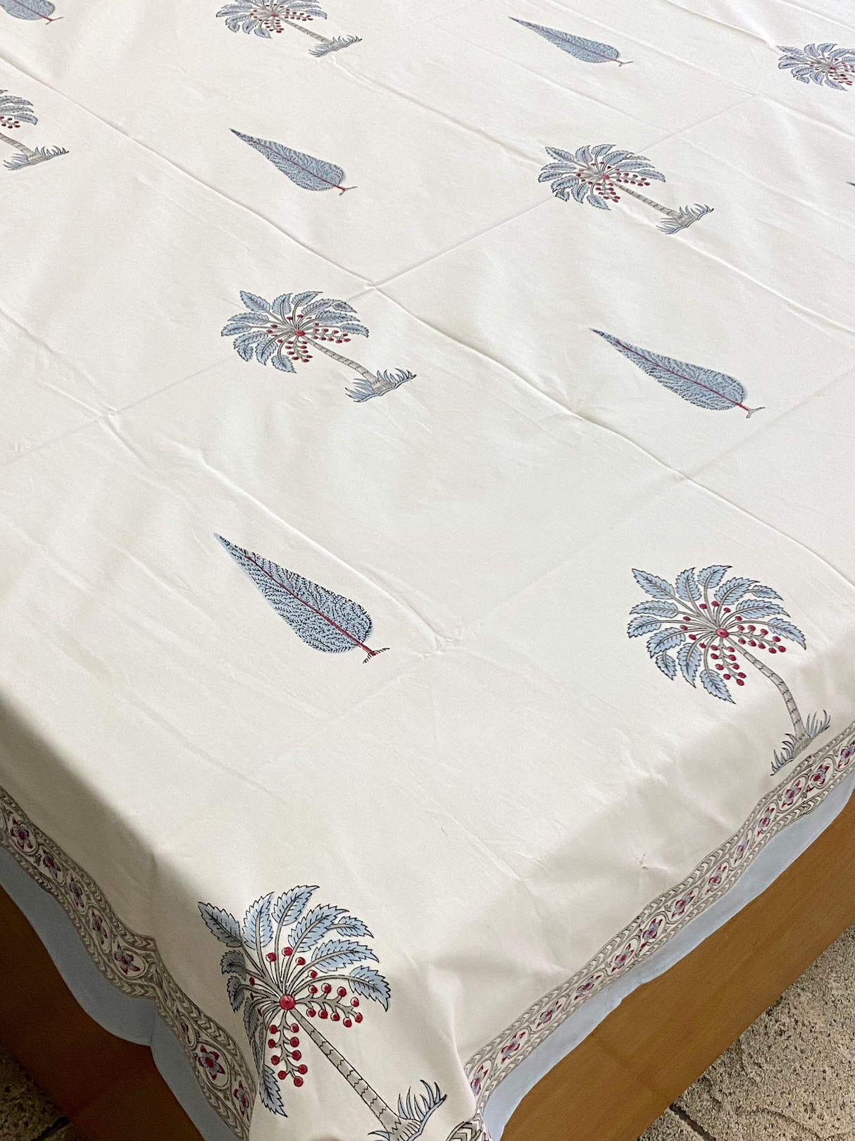 Blockprint Bedsheet & Quilt Set