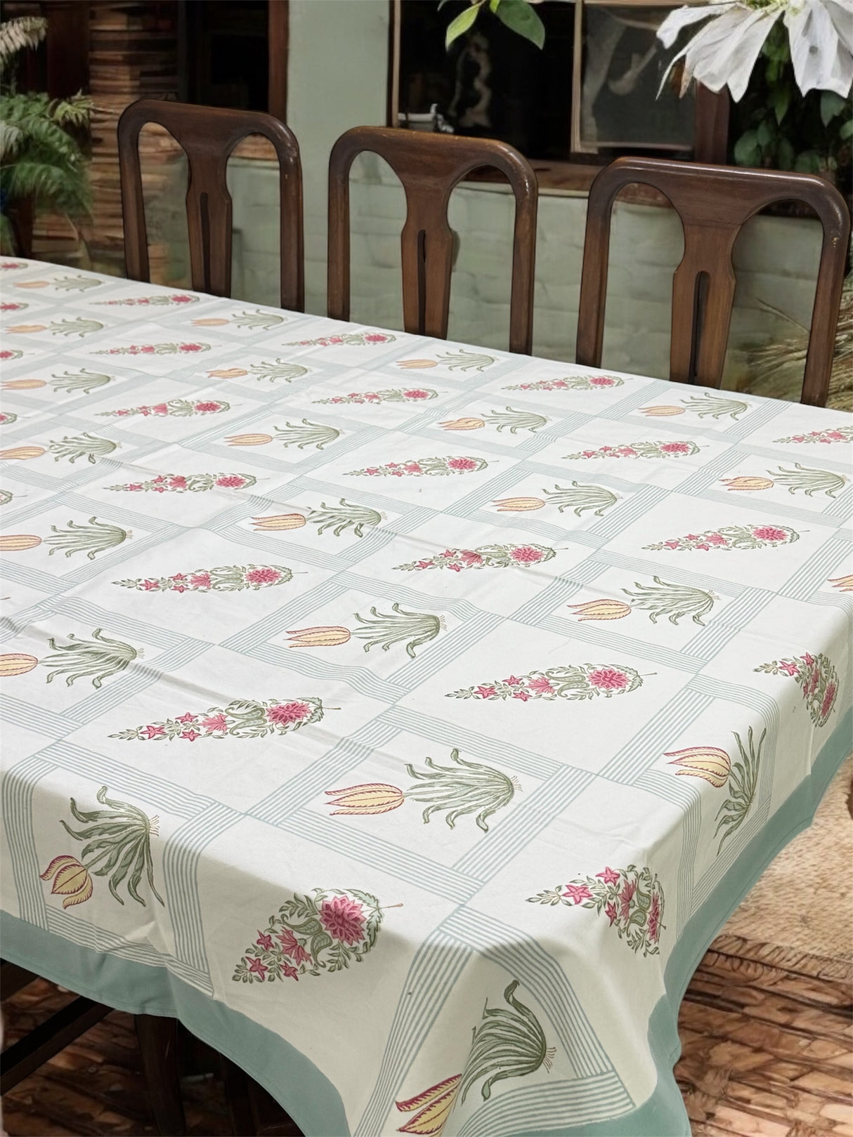 Blockprint Table Cloth 6 Seater (90*60 inches)