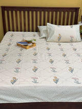 Blockprint Bedsheet & Quilt Set