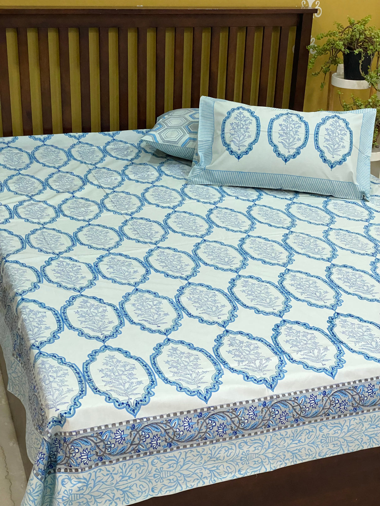 Blockprint Cotton Bedsheet