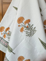 Blockprint Soft Waffle Cotton Towel (60-30 inches)