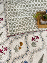 Blockprint Bedsheet & Quilt Set