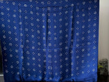 Blue Floral Pure Gajji Silk Bandhani Saree