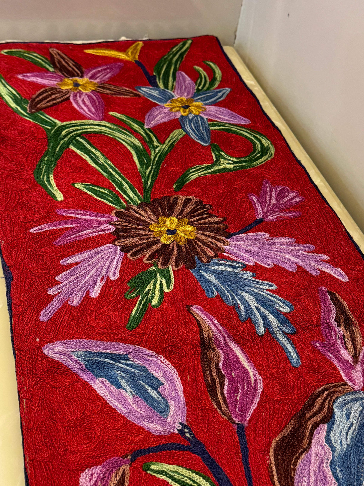 Kashmiri Embroidery Table Runner (60*13 inches)